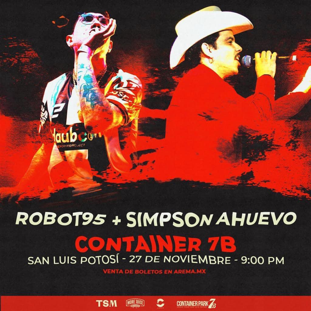 ¡Mañana en San Luis Potosí, corran la voz!
Domingo 27 de Noviembre 
Lugar: Container Park 7b 
Acceso: 9:00 PM
Boletos: arema.mx/e/8703