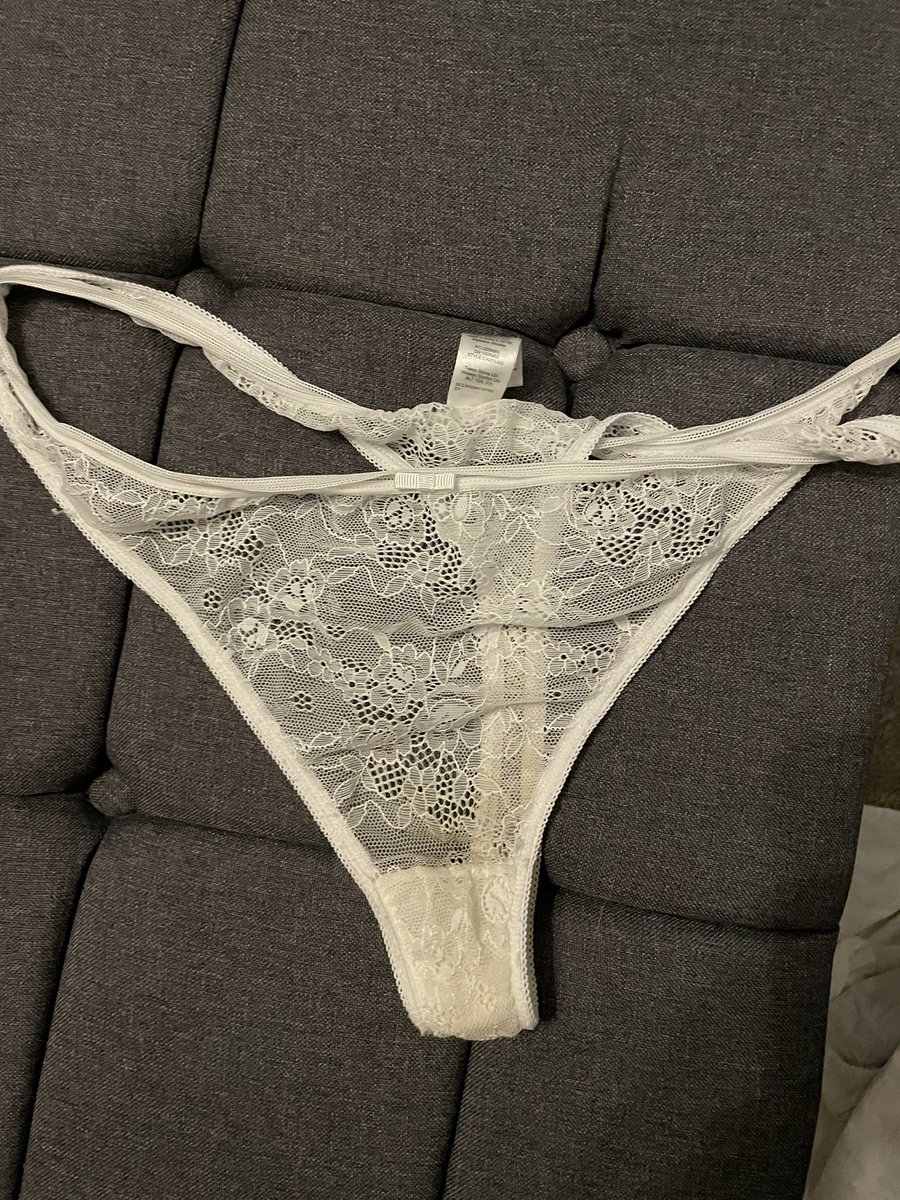 naughtyteach74's tweet photo. Hubby been edging me all day sliding in and out and not finishing which got my juices really going! If you’d like an Xmas present dm me 😈#naughtywife #usedpanties #nsfw https://t.co/X4ZNIZ0jAe