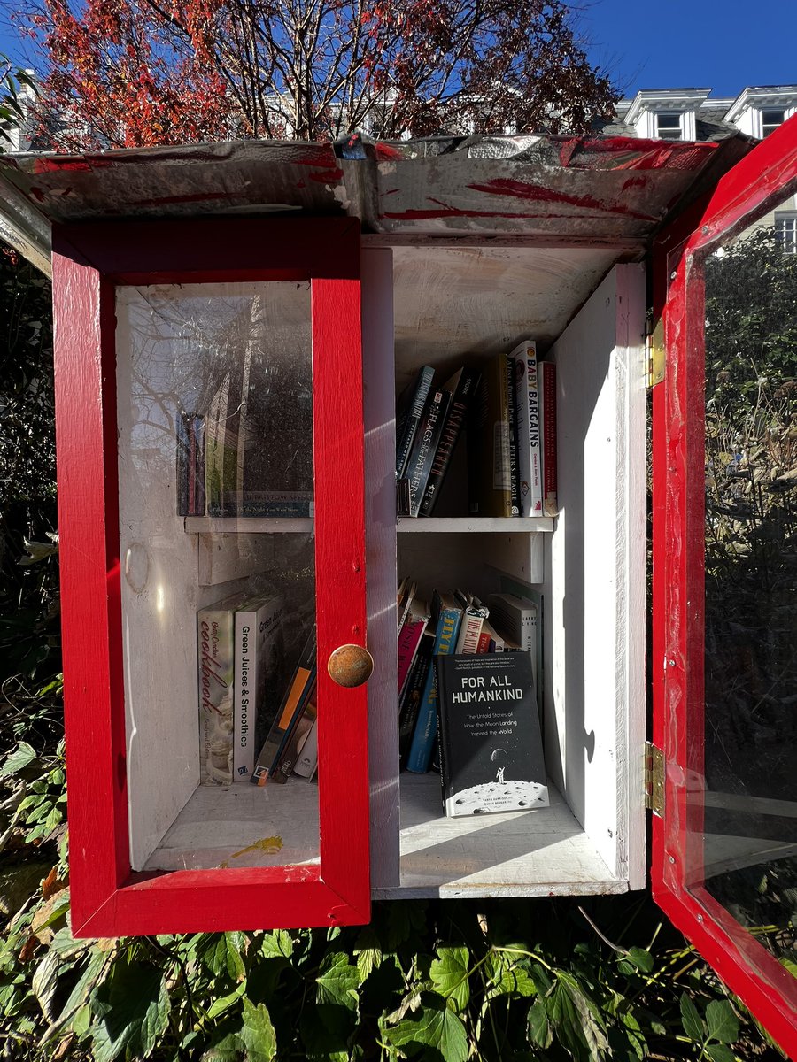 tanyaofmars's tweet photo. It’s my last weekend in DC before the big move to Seattle, so I placed my last three signed copies of #ForAllHumankind in three Little Libraries around the Mount Pleasant neighbourhood. Hope they make someone’s day! https://t.co/6VySjDadyz