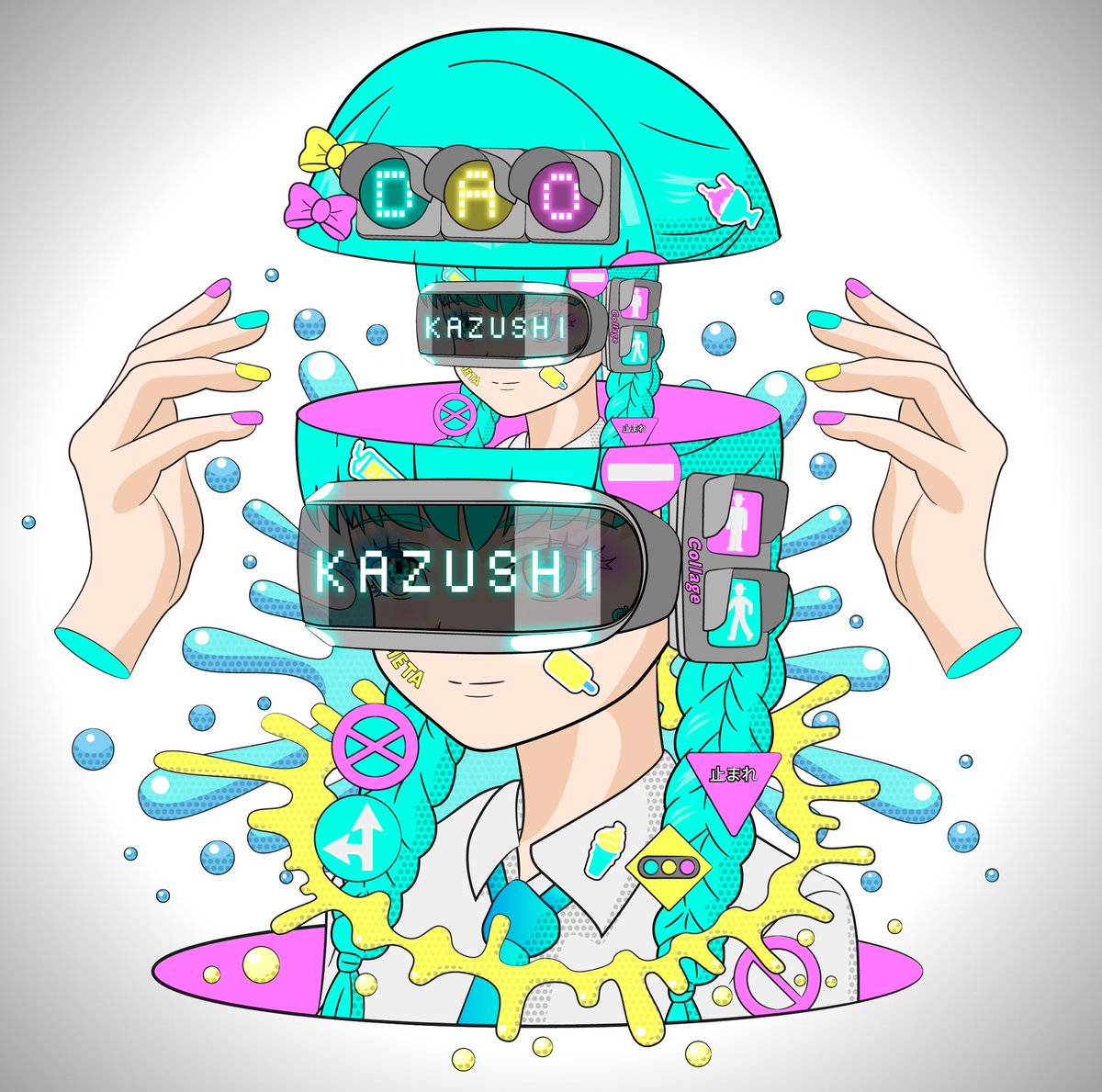 「あのK-1のリングにKazushi DAOの絵が〜!!#Krush #永坂吏羅選」|カズシフジイ-ENISHI-のイラスト