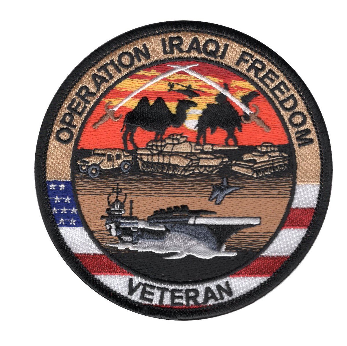 popularpatch's tweet photo. Today’s Most Popular Patch 🇺🇸
Armed Forces Operation Iraqi Freedom Veteran Patch

March 20th 2003 marked the beginning of Operation Iraqi Freedom. https://t.co/bOQPKVFWLM