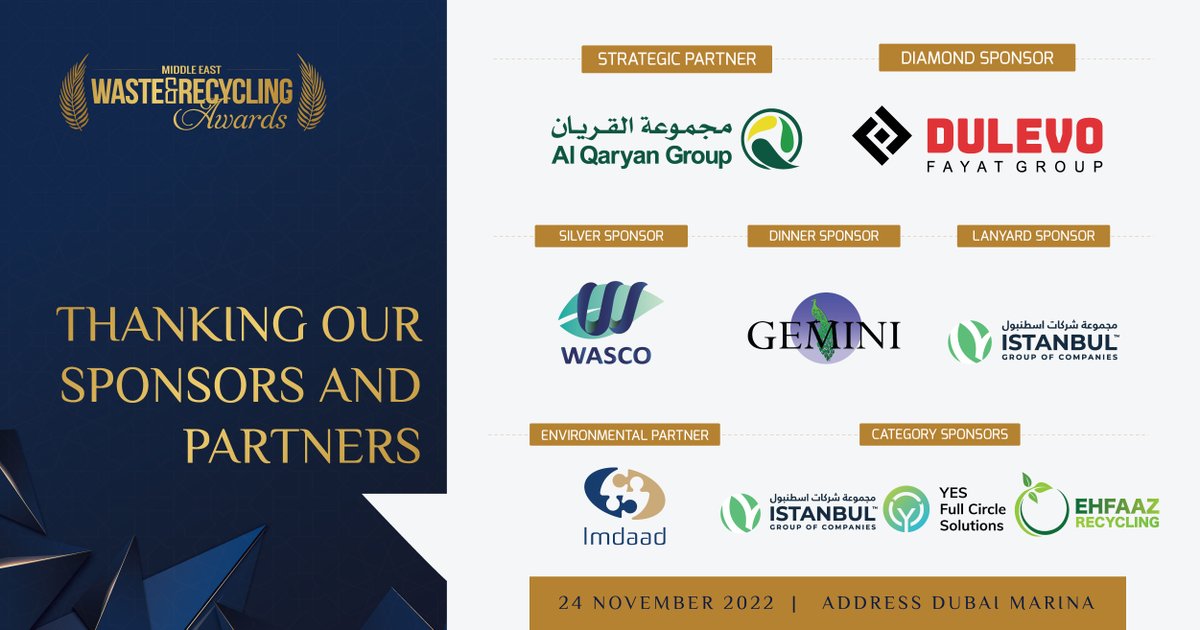 We would like to thank our sponsors for their continued patronage and support for the #MEWARAwards2022 ✨
