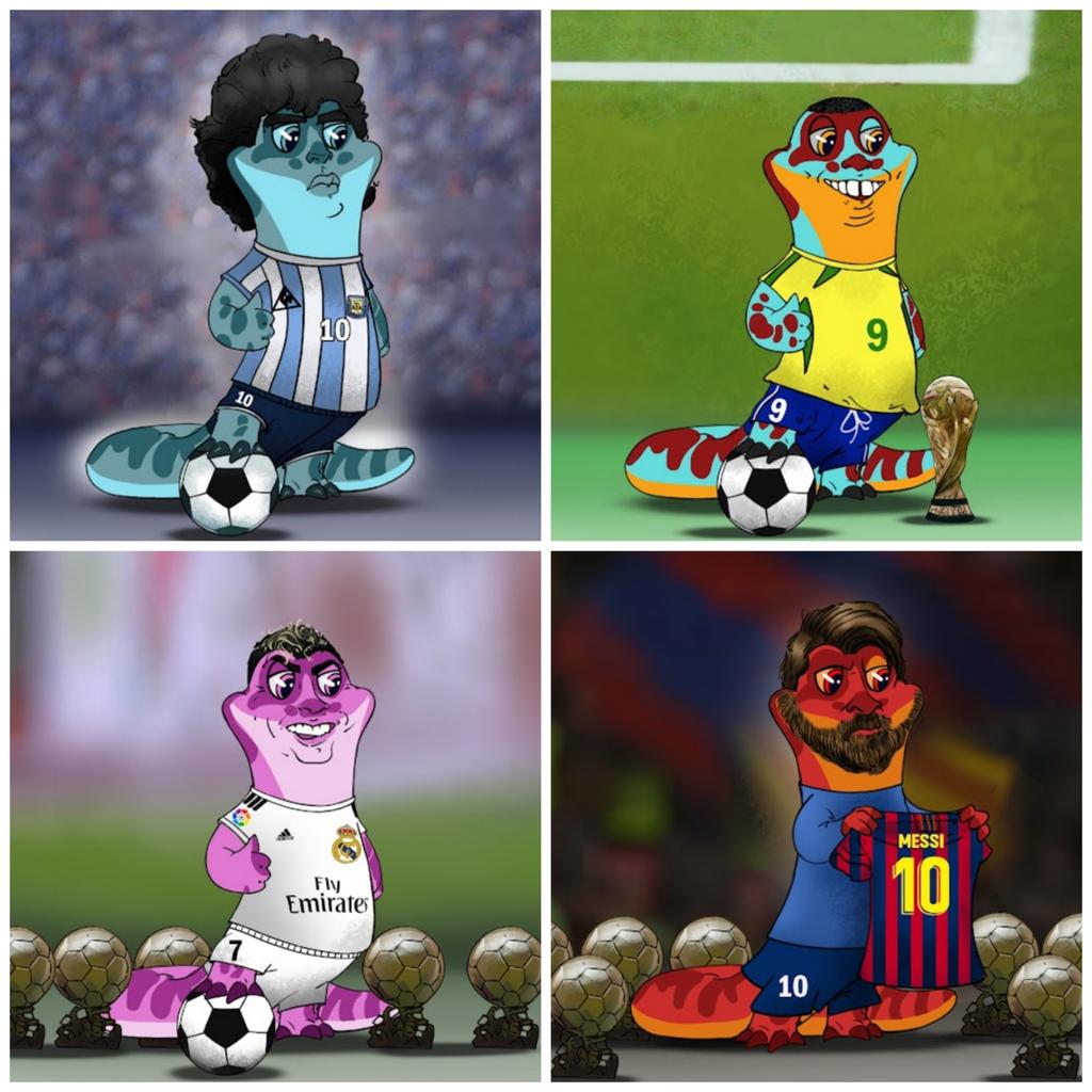 #NFTs #nftsport #NFTProject #football #2022WorldCup #NFTartists #Messi𓃵 #Ronaldo #NFTdrops #art 

🦎⚽🦎<a href="/CryptoLizart/">CryptoLizart 🦎</a> 🦎⚽🦎