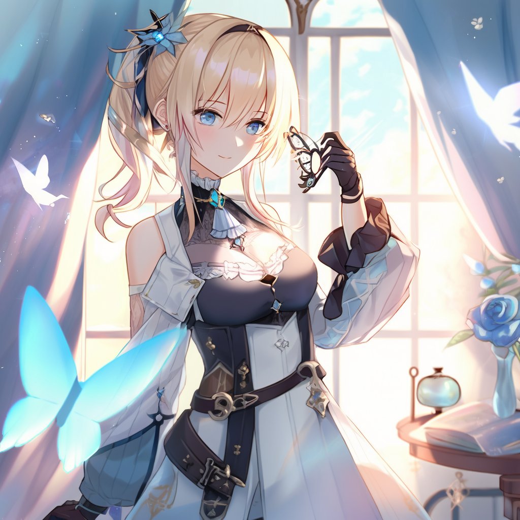 琴|ジン(原神) 「ねえ君、テイワット大陸にいなかった?#Nijijourney #AIart #無」|Rootport💰🍹🍑のイラスト