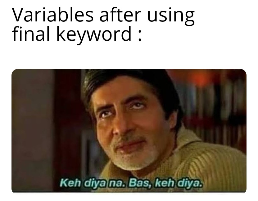 shivamg381's tweet image. #javameme #codinghumour 
#programminghumour 😁😁