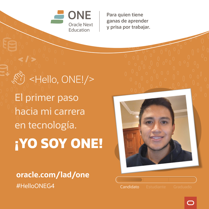RonnyTene's tweet photo. Aún no lo creo, muy emocionado de contarles que fuimos seleccionados para el programa #ONE de @Oracle y @AluraLatam, nuevos retos, expectativas y con muchas ganas de aprender. https://t.co/UszOnQiHSn