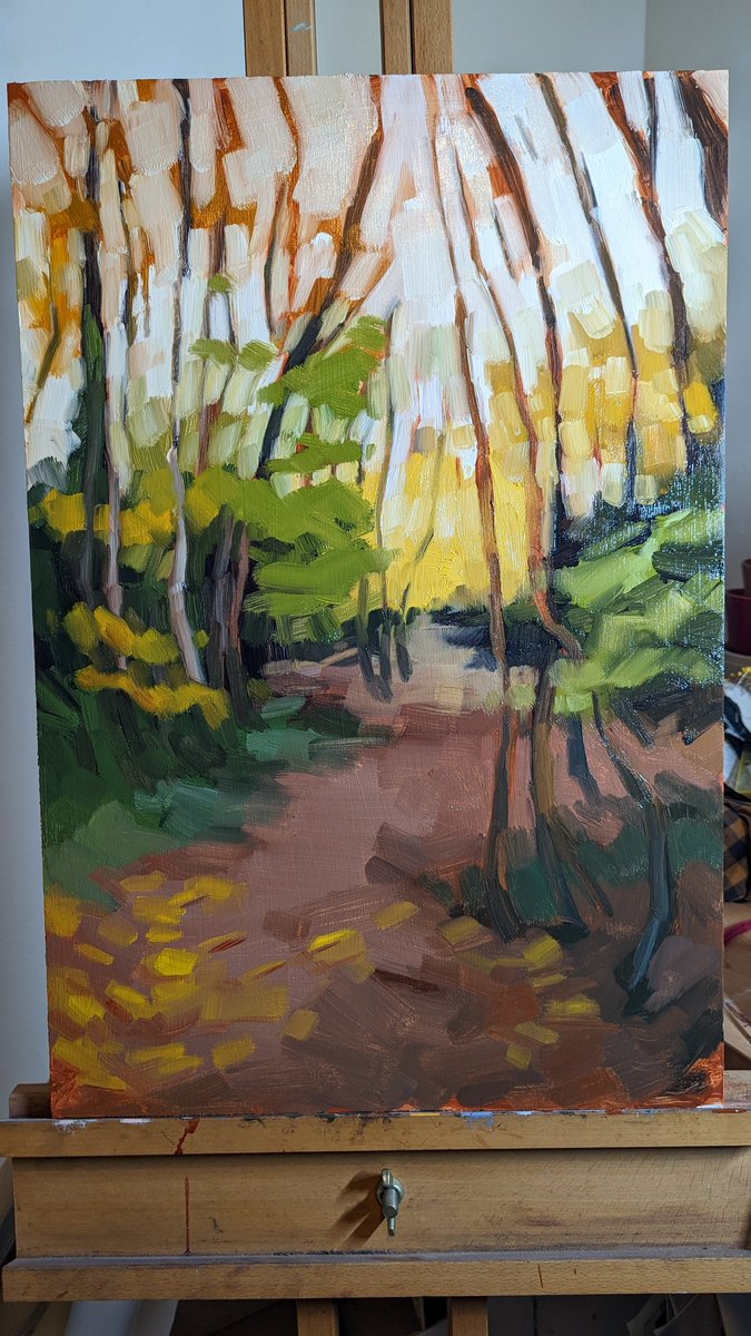 Painting in progress. Lots to fix tomorrow but I'm pleased with where it's got to!