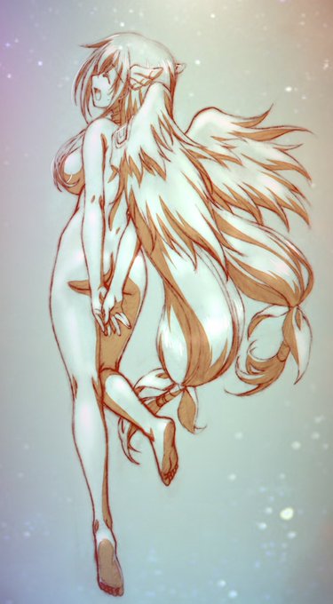 تنميق الصورة السابقة.
過去絵レタッチ。 