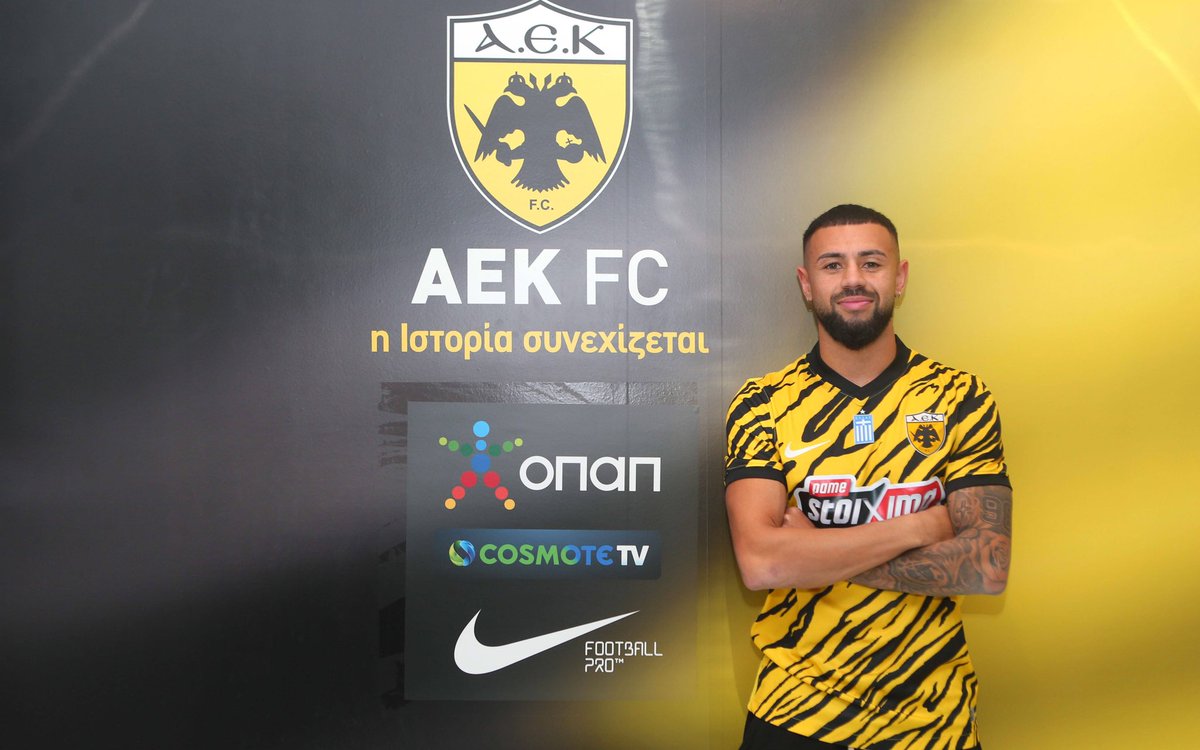 Finally here! I can’t wait to get started 🖤💛🦅 <a href="/AEK_FC_OFFICIAL/">AEK F.C.</a>
