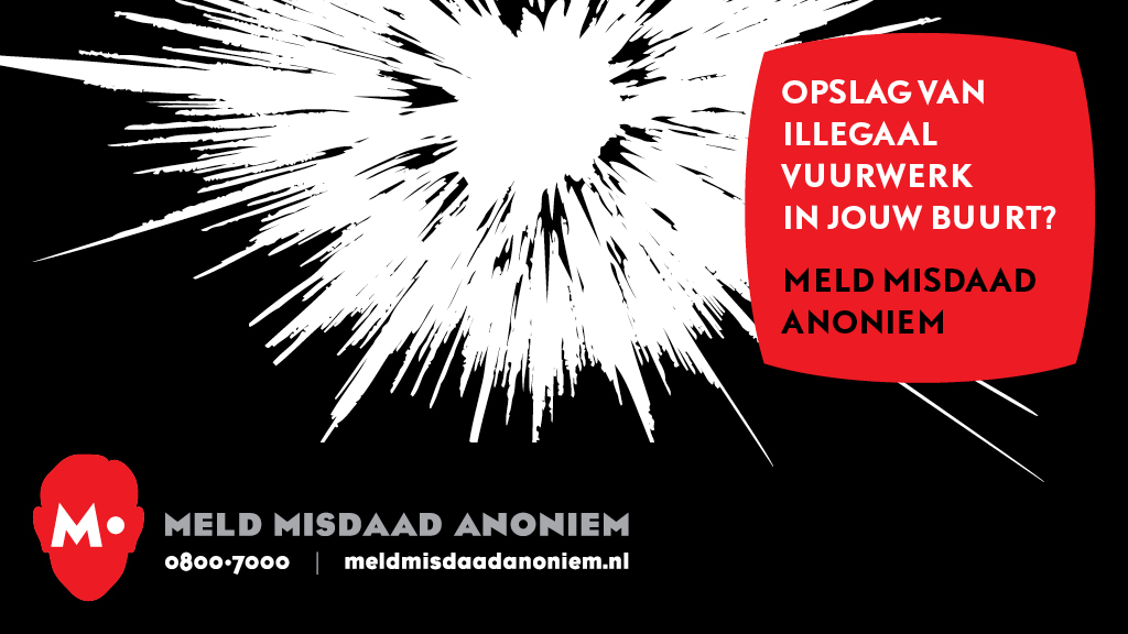 M08007000's tweet photo. Het bezitten, handelen of vervoeren van Illegaal vuurwerk leidt tot levensgevaarlijke situaties 🧨. Heb jij informatie over de handel of opslag van illegaal vuurwerk? Meld het anoniem via 0800-7000 of online via onze website

#vuurwerk #explosiegevaar #veiligheid #nietinmijnbuurt https://t.co/4TrBBxVS3H