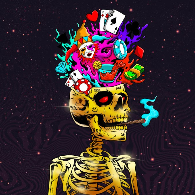 AppSherrell's tweet image. No doubt @bonesdao is the most welcoming and interactive community on #Solana. And we play poker together ever fking day lol Love my guys!