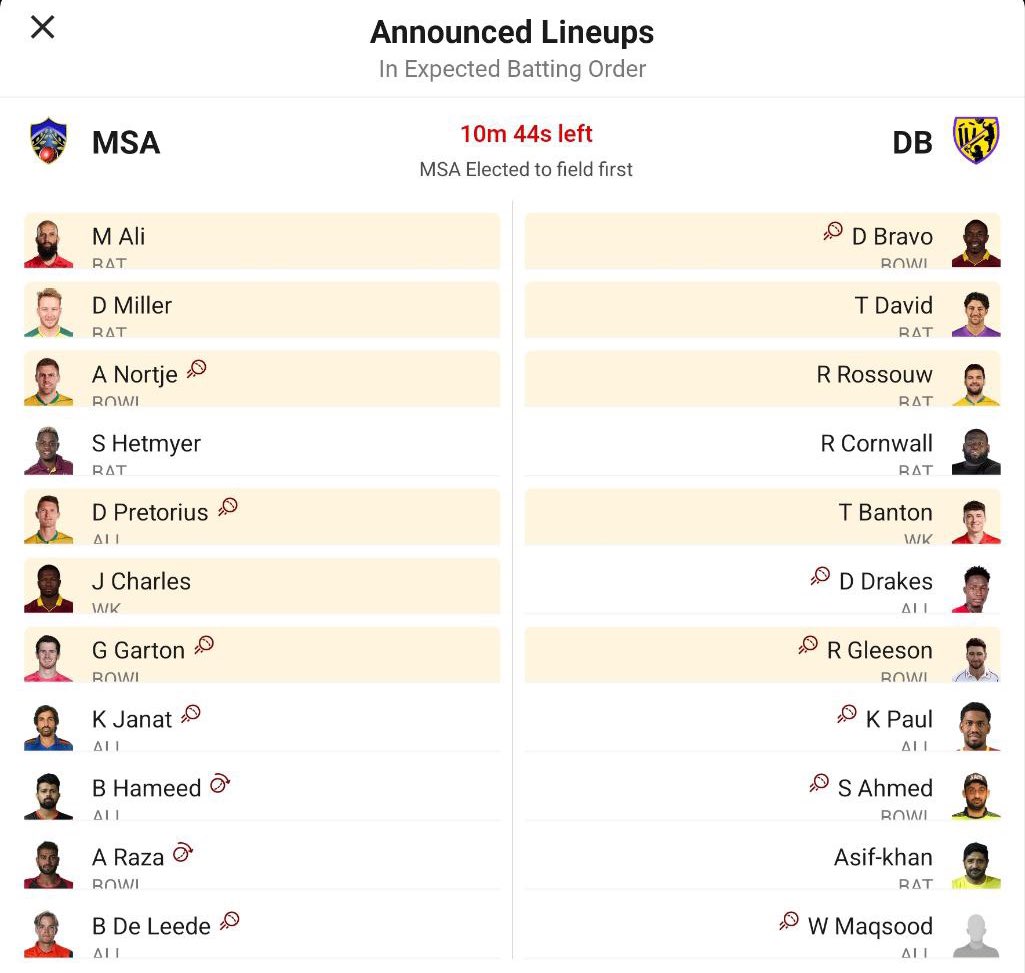 Devendra89Yadav's tweet photo. @Dream11 first You Shown that B De leede is playing and official broadcast also shown same, then how can we change our team ? now Cottrell is playing and picked 3 wickets in very first over, is everything was fixed ? #T10League #abudhabit10 https://t.co/Yhy68YTJUm