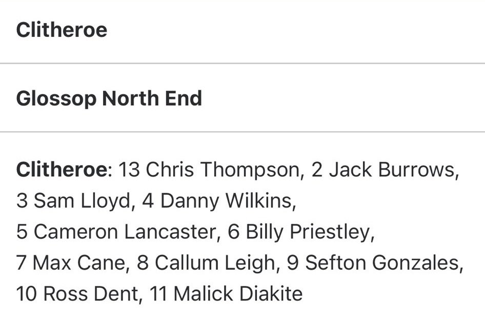 Fantastic win for the first team today and great to see two of last years u18’s in the starting line up 👏🏼💪🏻