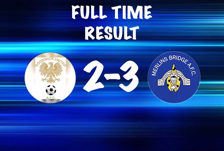 🔵FULL TIME RESULT🔵

1st Team with a statement result away at <a href="/GoodwickUtd/">Goodwick United AFC</a> in what can only be described as an absolute Pembs League classic where a <a href="/jleahy92/">Joe Leahy</a> winner keeps us top of the league!

Our Goal Scorers!

<a href="/samchristopher5/">sam christopher</a>⚽️
<a href="/JamiePa14022424/">Jamie Palmer</a>⚽️
<a href="/jleahy92/">Joe Leahy</a>⚽️💥

#Wizards🔵