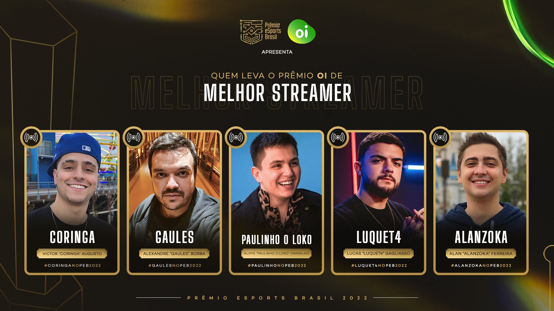 Prêmio eSports Brasil 2022: Gaules é o melhor Streamer pela