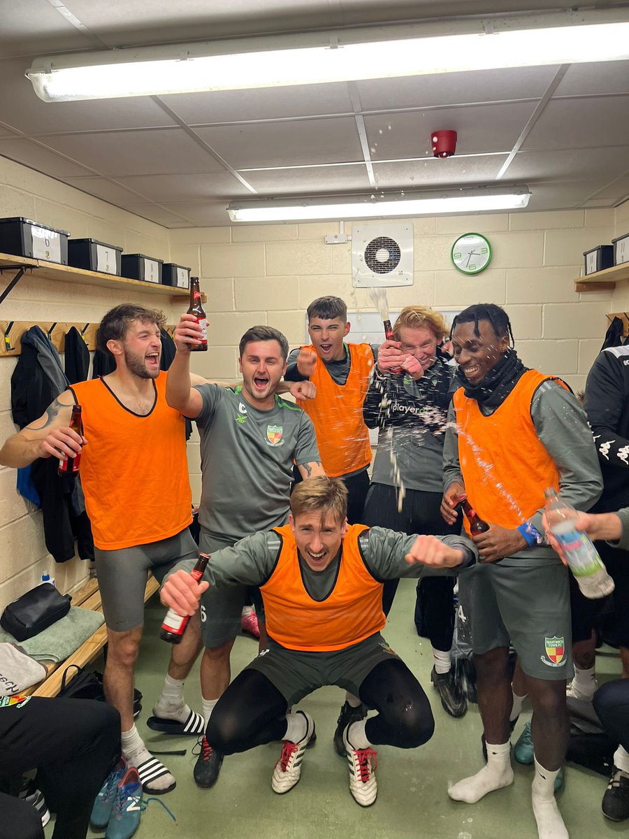 With today’s match postponed, the squad instead held a training competition on our 3G pitch. 🟢⚪️

Here’s a pic of the very happy winning team from that 🎉 #UpTheDabbers