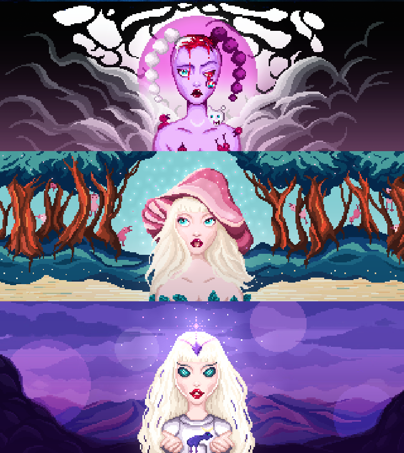 LzZoey's tweet photo. ✅All the 1/1 #biwitch banners I made for the @moon_masters which gathered all 3 Tarot set from my banners collection!

https://t.co/z0gnSS0aYa
🔮🍄🌱I was inspired by the lore of the MMDao with @BBChickens aliens &amp; nature themes. https://t.co/v0JmmKqrSC