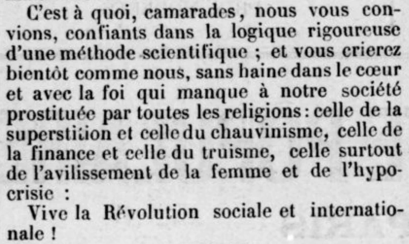 "Le Parti ouvrier" du 27 novembre 1892
