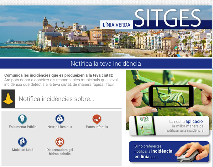 AjSitges's tweet image. Qualsevol incidència relacionada amb la via pública de #Sitges pot notificar de manera senzilla i ràpida a través de l’aplicació mòbil Línia Verda.

👉Descarregueu-la:
▶️IOS: apps.apple.com/es/app/l%C3%AD…

▶️Android: play.google.com/store/apps/det…

👉Més informació: ow.ly/zJLL50yBviK