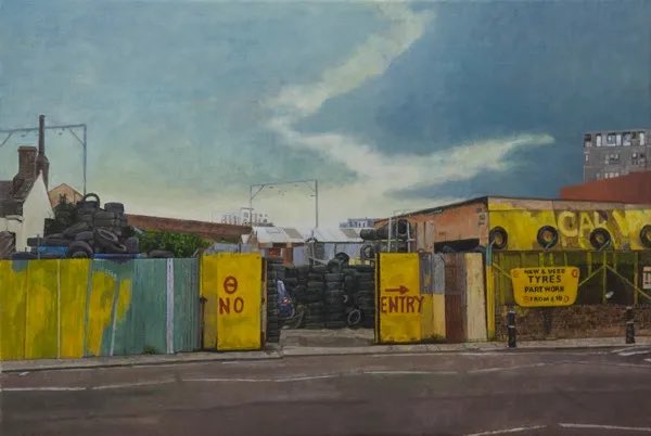 Bertrom's tweet photo. Doreen Fletcher.
Who hid twenty years worth of her paintings away in an attic, after giving up her work as an artist due to the lack of any interest in her pictures. https://t.co/sFndQ3IX0B
