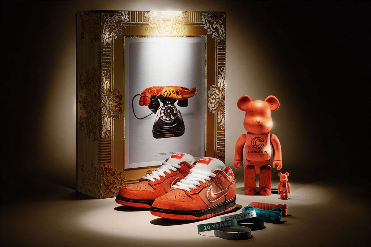 Sneaker Huddle on Twitter "The CONCEPTS X NIKE SB DUNK “ORANGE LOBSTER