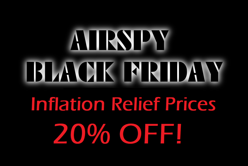 Our #BlackFriday Twitter game continues. #Retweet to win a freebie!

Check our generous 20% discount over all the Airspy products in a time of explosive inflation. Treat yourself with a state of the art radio!

Got an #Airspy? airspy.com/purchase