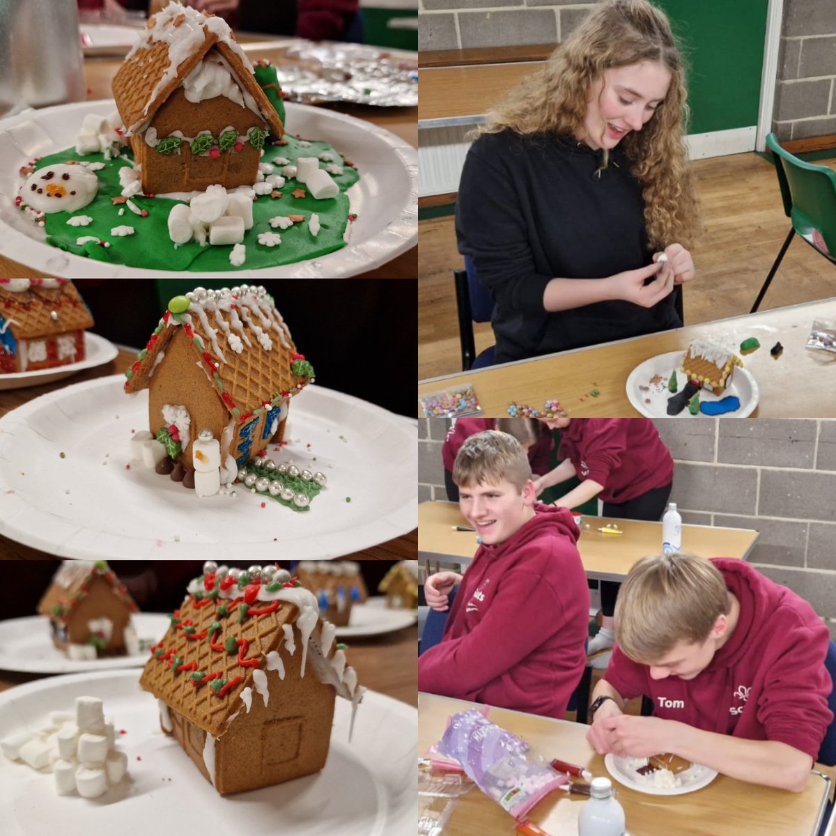 We've been busy on our camp this weekend building our Gingerbread Houses!