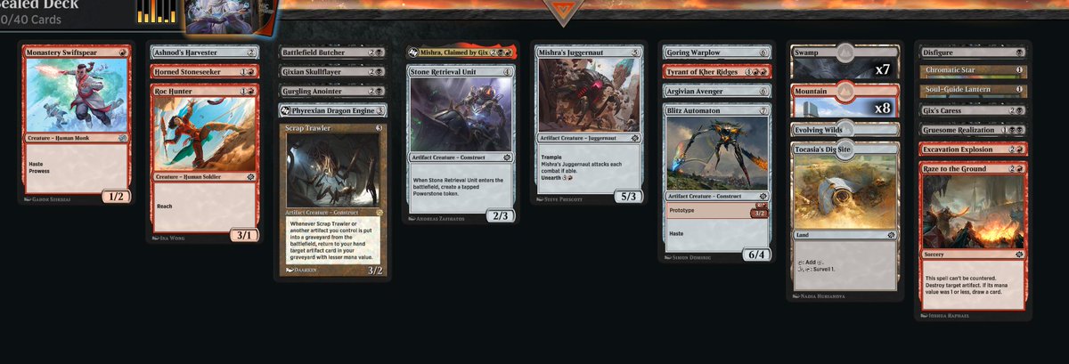 verflixtrmichel's tweet photo. Played 4/0 in the traditional day 1 Arenaopen 🎉. My opponent in the finals denied me the meld of Mishra, would be sweet to see that animation once :)
@fireshoes https://t.co/VnKTrbfgEv