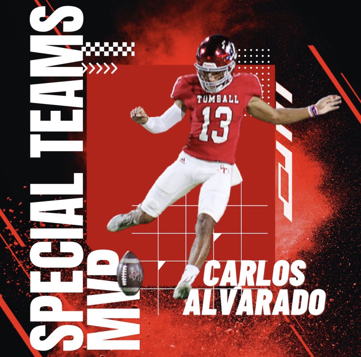 So thankful for everyone who helped make this possible. First time receiving special teams MVP and now 3 years in a row being 1st Team All-District kicker!! <a href="/TB_KFLAN/">Kevin Flanigan</a> <a href="/handal_dave/">Dave Handal</a> <a href="/Coach_C_Tobola/">Chris Tobola</a> <a href="/CoachJeffMonken/">Jeff Monken</a> <a href="/CoachSaturnio/">Sean Saturnio</a> <a href="/ArmyFB_Recruit/">Army Football Recruiting</a>