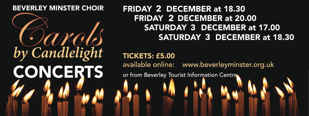 Don’t forget to book your tickets to our very popular Carols by Candlelight services. The perfect way to get into the Christmas spirit #christmas2022 #christmascarols #beverley