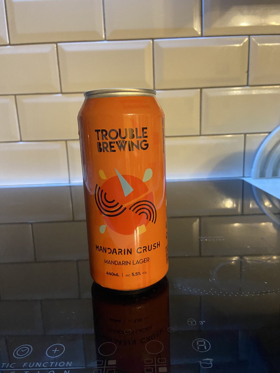 Brenlaw83's tweet photo. @troublebrewing hats off to you guys, mandarin crush is simply divine 🍻 https://t.co/CjPAnBHoB3