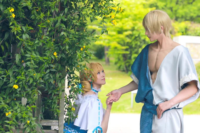 コスプレある姫完結おめでとうルカさんも上げてた写真わたしも上げちゃうアーティ→ルカさんパパ→まめこ 