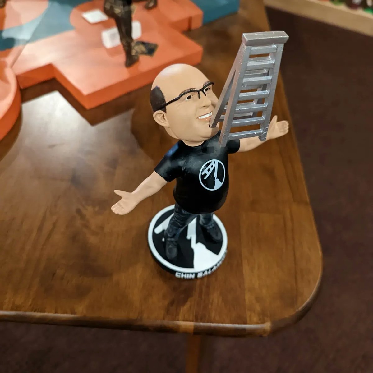ChinBalancer's tweet photo. 1/ The Chin Balancer Bobblehead is here! A few months ago, the @BobbleheadHall reached out asking if they could make a Chin Balancer bobblehead. I am humbled and happy to announce that it is here and it turned out amazing!  It is available now: https://t.co/kLobKiv6sQ https://t.co/5Y0g4KWltX