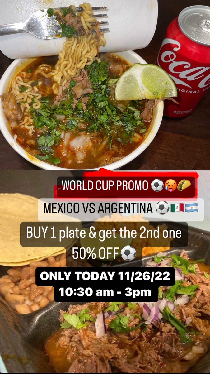 jenny_v13's tweet photo. We’re back with BARBACOA 🔥 
Message me to make an order 😋
El centro 📍 https://t.co/wbf4MLAEmR