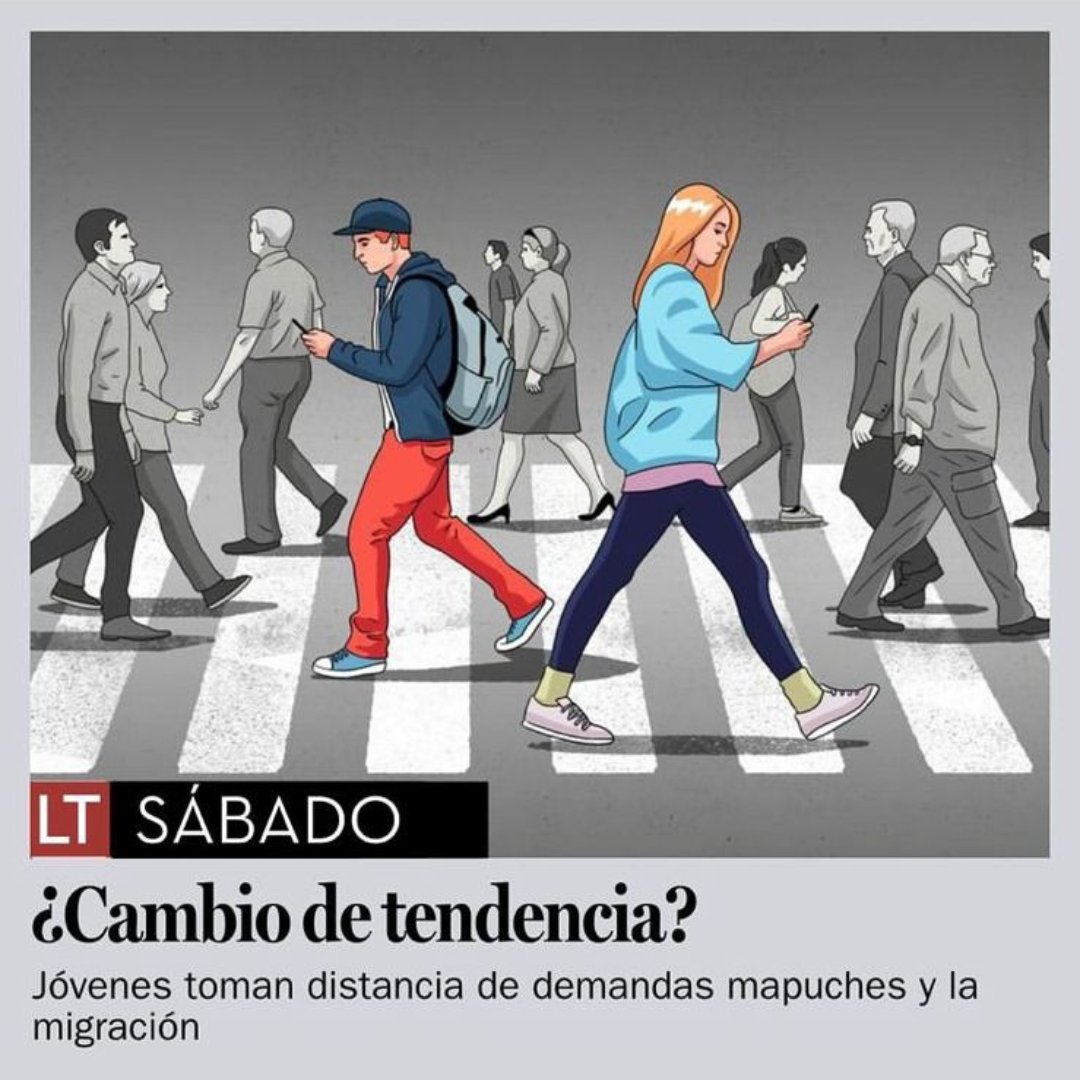 PeriodismoUDP's tweet photo. HOY | ¿Cambio de tendencia? Jóvenes toman distancia de demandas mapuches y la migración. Encuesta anual @Ciclos_udp con @Feedback_CL hoy en 
diario @latercera
Comentan @netchegaray, @celoo y Sebastián Rivera, Académicos @comyletrasudp
Link nota completa➡️  https://t.co/U3DdPQCNKG https://t.co/xmYFKepr9W