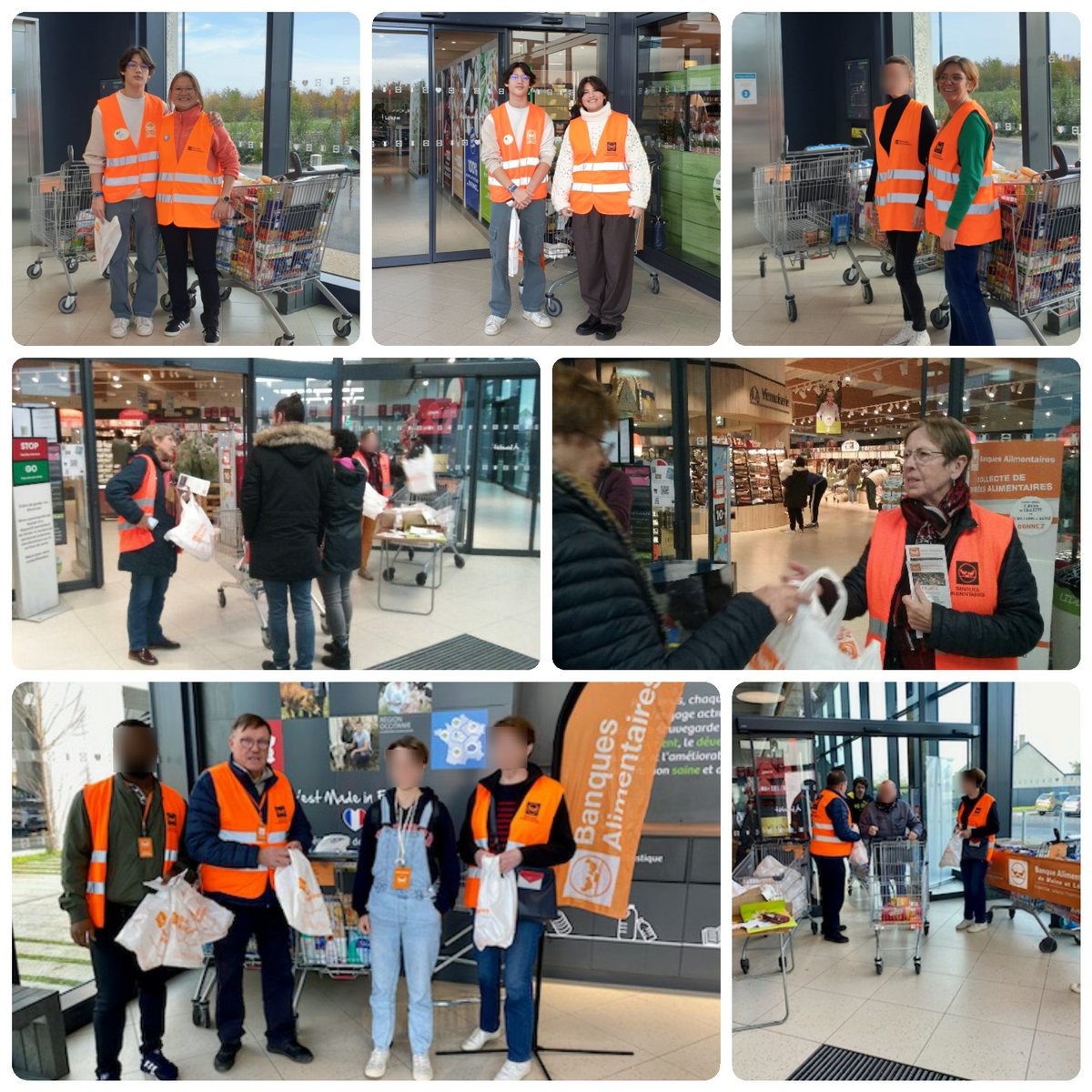 Comme chaque année, les bénévoles #AXAAtoutcoeur #AXAOuest ont participé la collecte nationale de la #BanqueAlimentaire sur Angers.
Merci à tous les bénévoles.
Et un grand merci à mes enfants qui se sont portés volontaires pour m'aider 🤗.