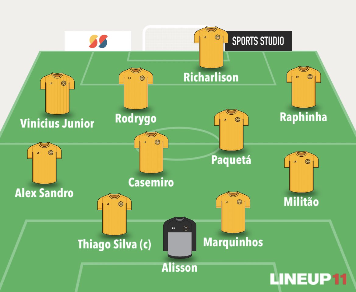 🚨UOL: 

The probable XI to face Switzerland.