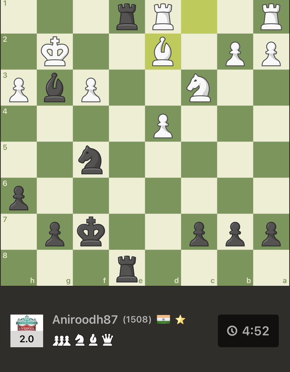 AniroodhG's tweet photo. Black to make a brilliant move next and  trap white into mate in 3. Any guesses? @chesscom https://t.co/bZYb0CgQzF