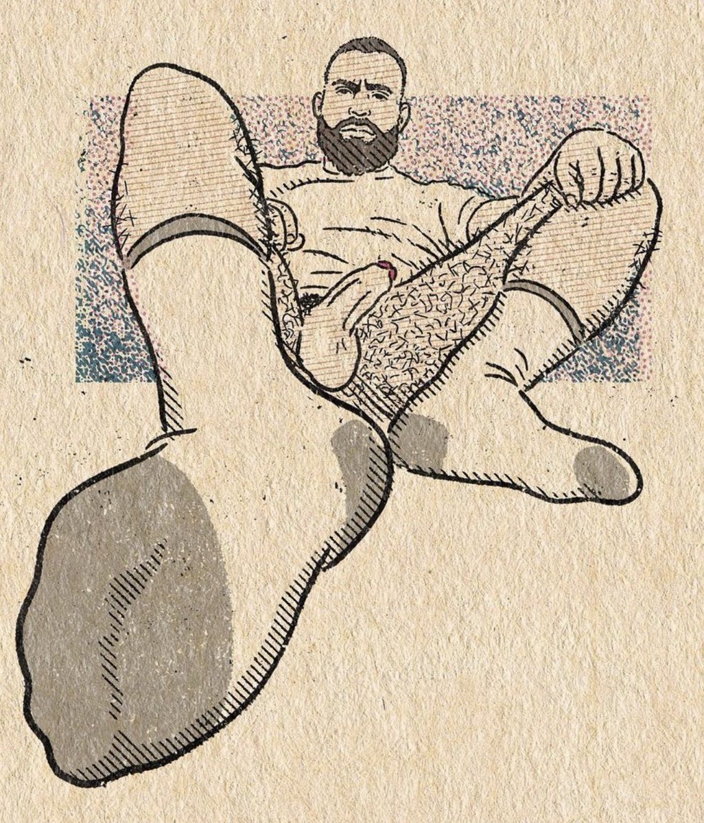 Bearish91's tweet photo. Reply with a pic you’d like me to draw. 👍🏻👍🏻 This is the handsome @ sergio.not.sorry on instagram. #queerart #gayart #hairygay #uncutgay #beardart #gayeroticart https://t.co/YlfrZkIVP0