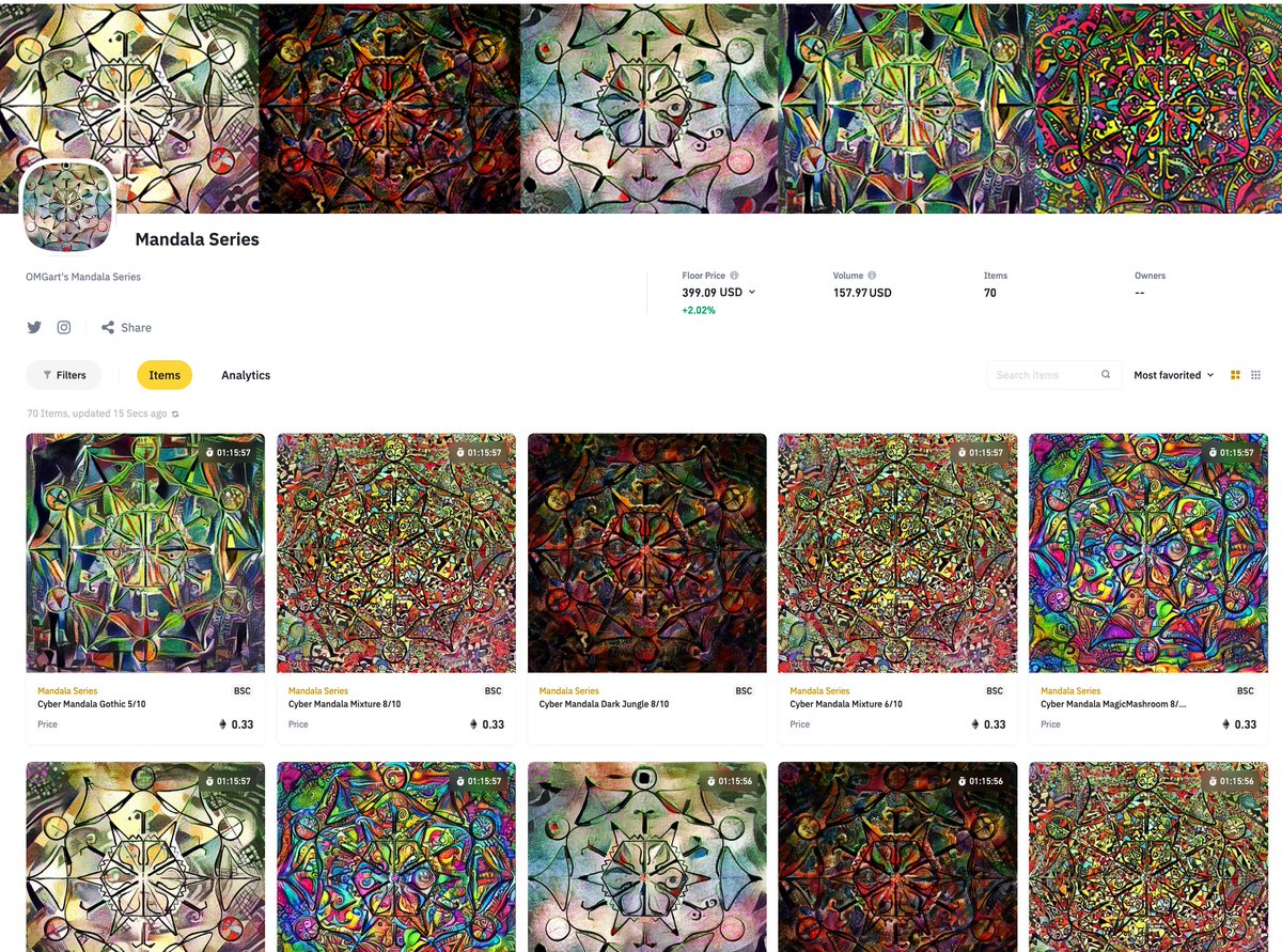 thisisomgart's tweet photo. OMGart's Mandala Series
https://t.co/OWMD41rQfq

#Collection #NFT #NFTCommunity #NFTcollectibles #nftart #NFTartist #Metaverse #Meta #BinanceNFT #BSC #Lowfee #Community #Punks #Crypto #NFTs  #Collectibles #Art #NFTs #NFTart #OMGart #Design #mandala @TheBinanceNFT https://t.co/SXytnc2Ce2