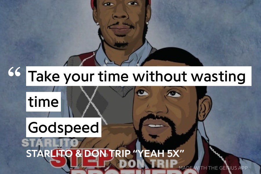 MShuteJr's tweet photo. Take your time without wasting time. Godspeed. #Stepbrothers https://t.co/cMSwQVlsRo