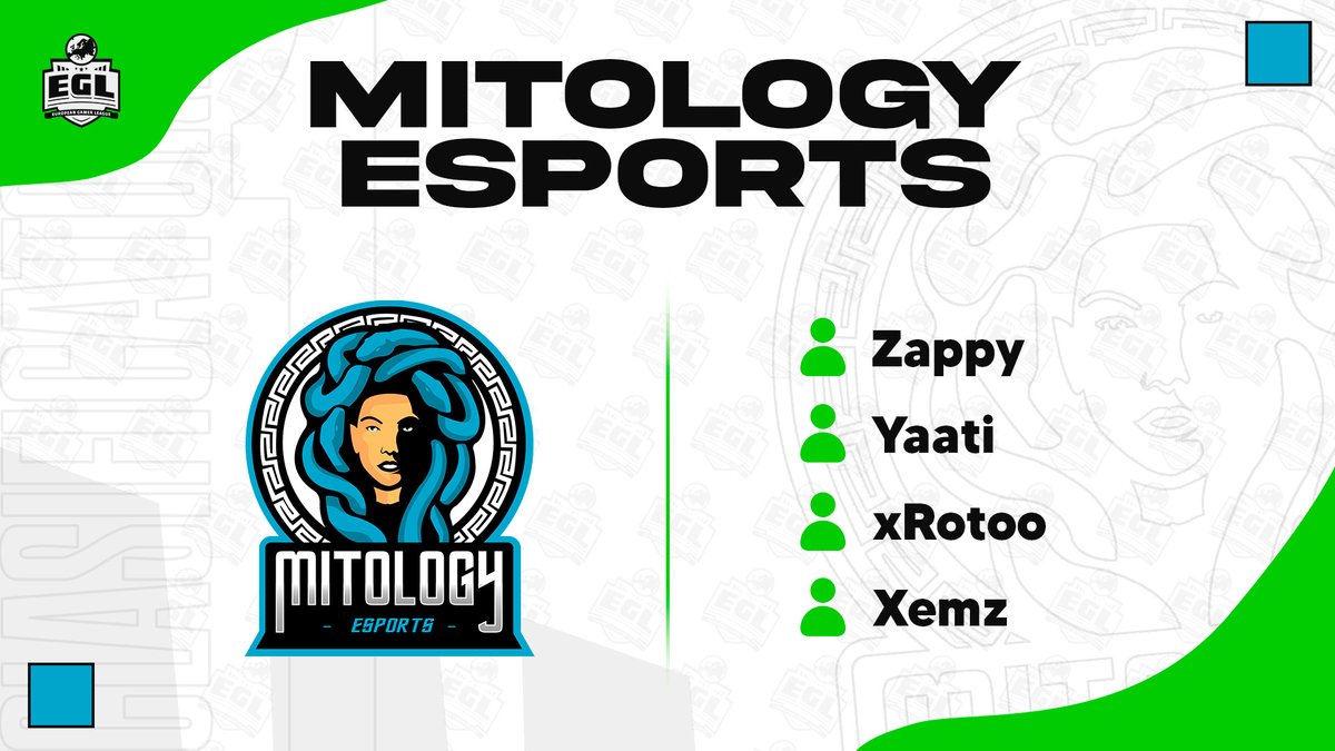 EGLSpain_'s tweet photo. Han vuelto a las andadas, los de @MitologyEsports no se andan con chiquitas. Ellos son:

👤 @Zaaappy 
👤 @YAATI__ 
👤 @xRoToo 
👤 @llXemz 

Bienvenidos al Clasificatorio #1🏆🥳 https://t.co/4UqYNVR6Db