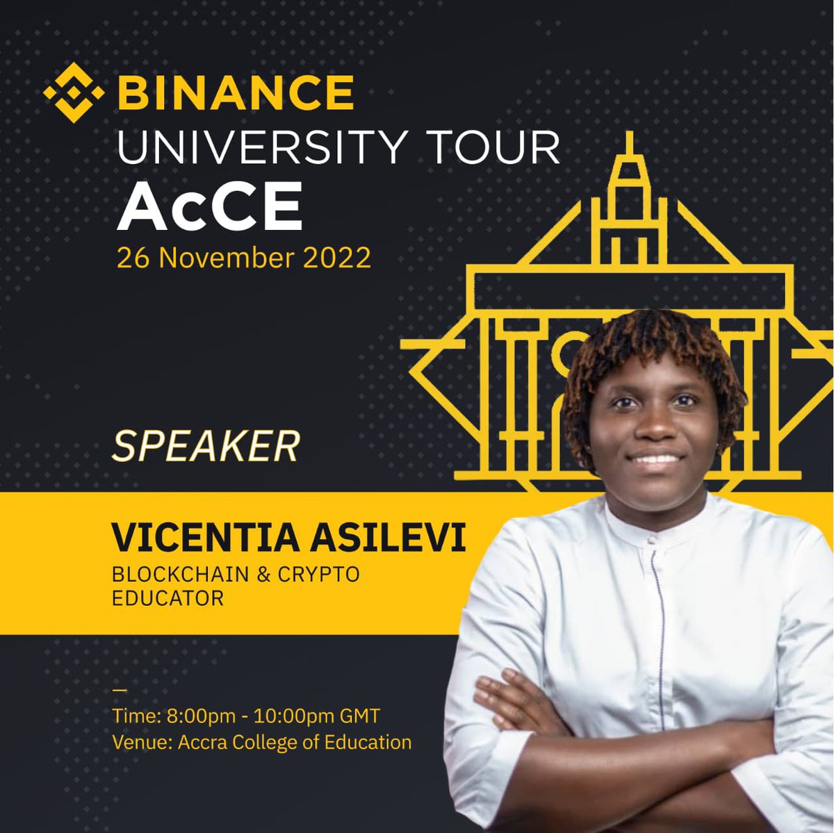 BinanceAfrica's tweet photo. @finautho will be speaking at #BinanceMeetupAcce
Register Now ๐ https://t.co/ihho4JHm7N https://t.co/FDG9zU1twg