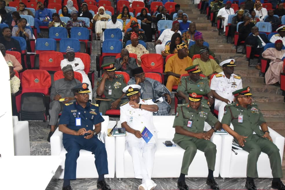 NigeriaNdc's tweet photo. NDC Unveils Book On Lt Gen Chikadibia Isaac Obiakor (rtd)
The National Defence College (NDC) on Friday, unveiled the Strategic Leadership Biography on Lt Gen Chikadibia Isaac Obiakor, titled “Rough Road to Peace” as its Leadership Series Task Order 002 >>https://t.co/jRALvYlHo0 https://t.co/5UixPefd3h