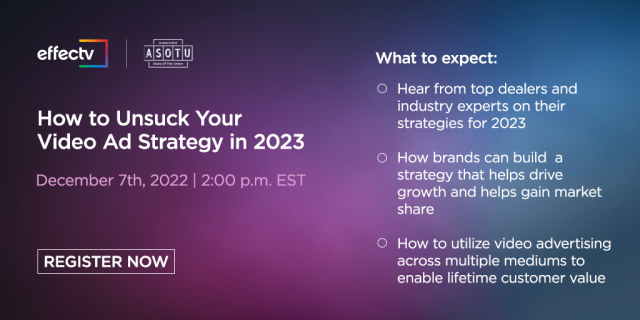 tmt402's tweet photo. How to Unsuck Your Video Ad Strategy in 2023 via @Effectv and @asotu_ #automotive #automotiveadvertising #EffectvEmp https://t.co/Ut2z0JGv18 https://t.co/mTuPqJhhRc