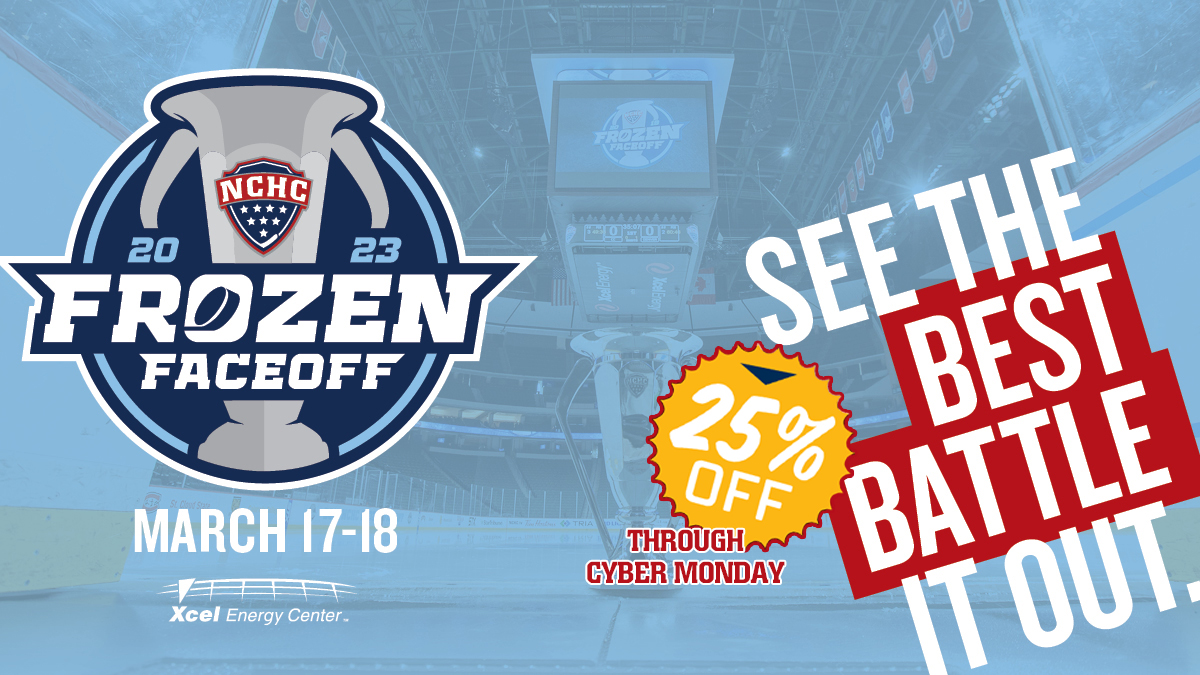 The #BlackFriday deals continue through Monday 🙌

Save 2⃣5⃣% on 2023 <a href="/TheNCHC/">The NCHC</a> #FrozenFaceoff all-session tickets!

🏆🎟️: bit.ly/23FFTickets
Use code: HOLIDAY