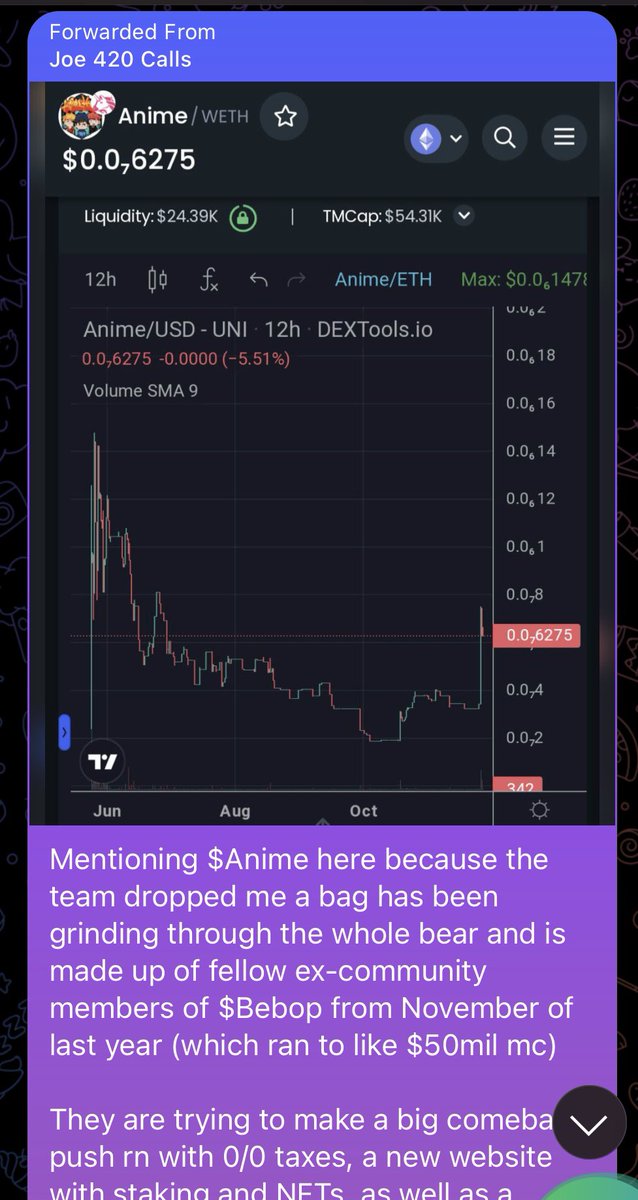 AnimeVerseToken's tweet photo. Nice call from Joe! Let’s keep pushing!   .@joegrower420 .@maythous .@papa_woody21 .@EricCryptoman .@TheShibLord1 .@ANIMEL0VER94 .@1goonrich .@Yourpop8 .@cryptoskullx .@cryptoaeon .@sofizamolo .@Ralvero $ANIME https://t.co/NRrmIN1QJV… https://t.co/d39UYB0vPG