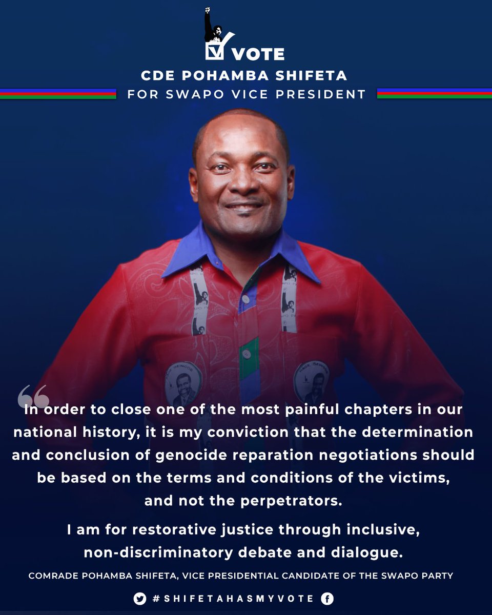 ShifetaPohamba's tweet photo. To continue building a prosperous and inclusive Namibia, we must close one of our most painful chapters in our national history. https://t.co/rNFAGejjqm