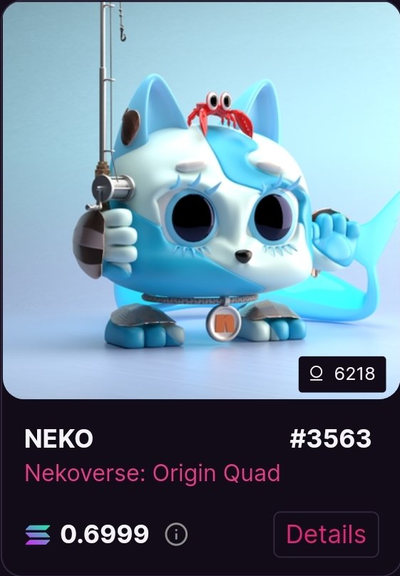 The_Crypto_Acc's tweet photo. I notice the @Nekoverse_NFT floor price for both collections is preparing for the end of #NoNutNovember 🤣😂 https://t.co/zVIDUcwkn5