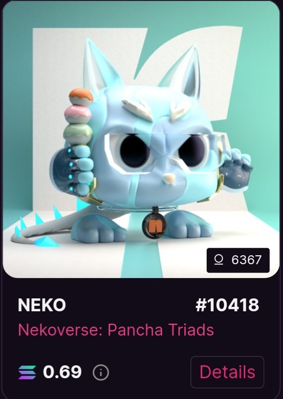 The_Crypto_Acc's tweet photo. I notice the @Nekoverse_NFT floor price for both collections is preparing for the end of #NoNutNovember 🤣😂 https://t.co/zVIDUcwkn5